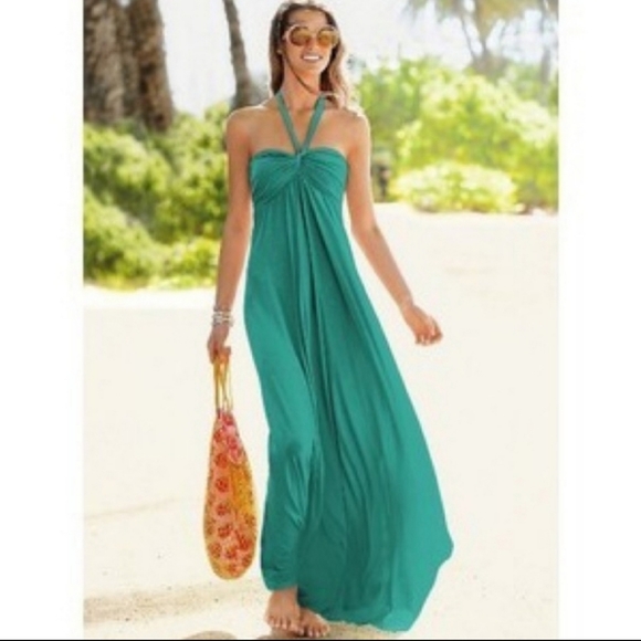 Victoria's Secret Dresses & Skirts - Victoria's Secret teal maxi dress Medium